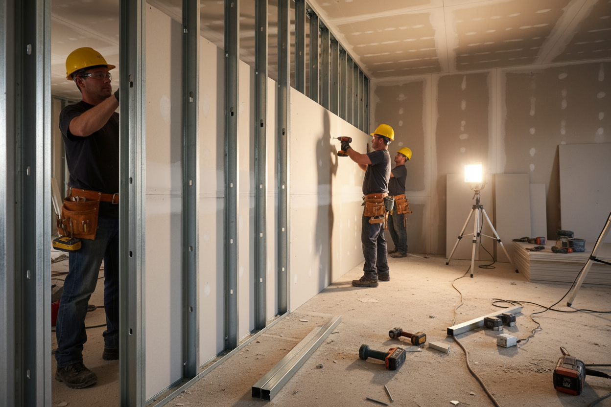 Plasterboard With Paint