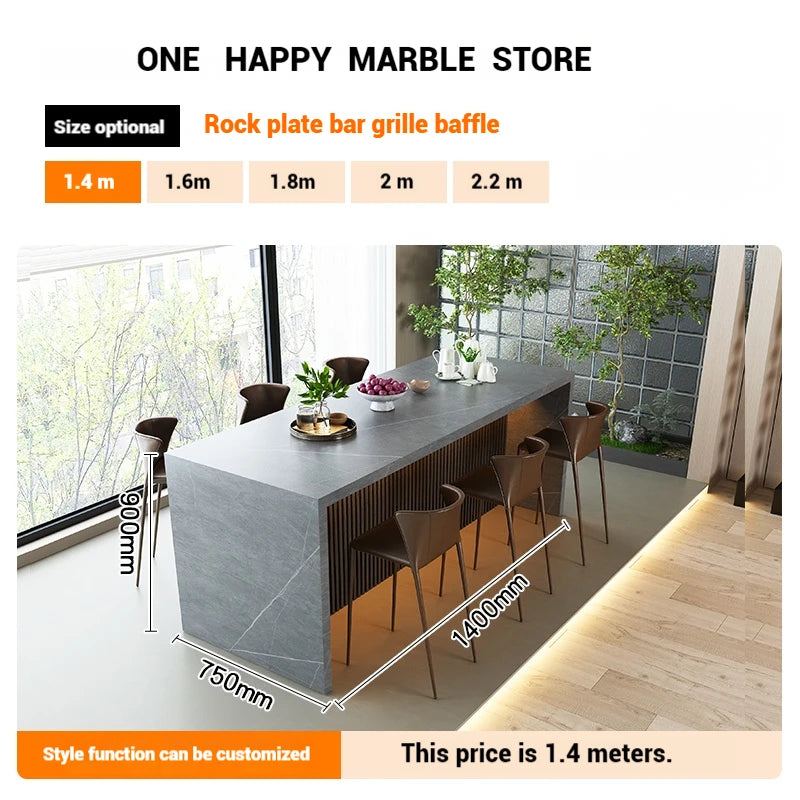 Any Size Custom Natural Marble Kitchen Island Storage Cabinet Waterproof Breakfast Bar Modern Home Kitchen Stone Counter Top