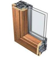 Aluminum wood face Window Frame